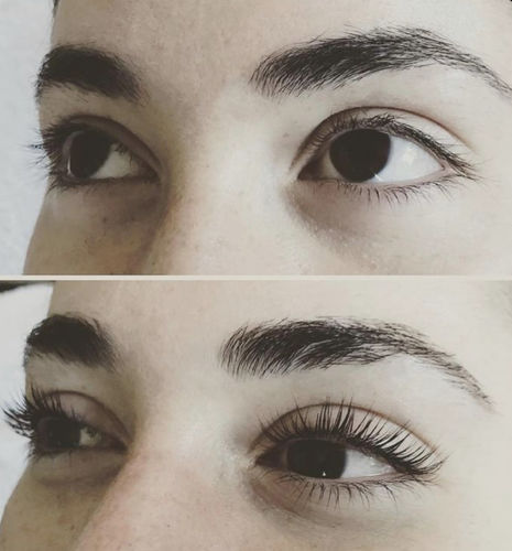Transformation des cils avec le serum pousse des cils LashbyDiyana – Avant-apres